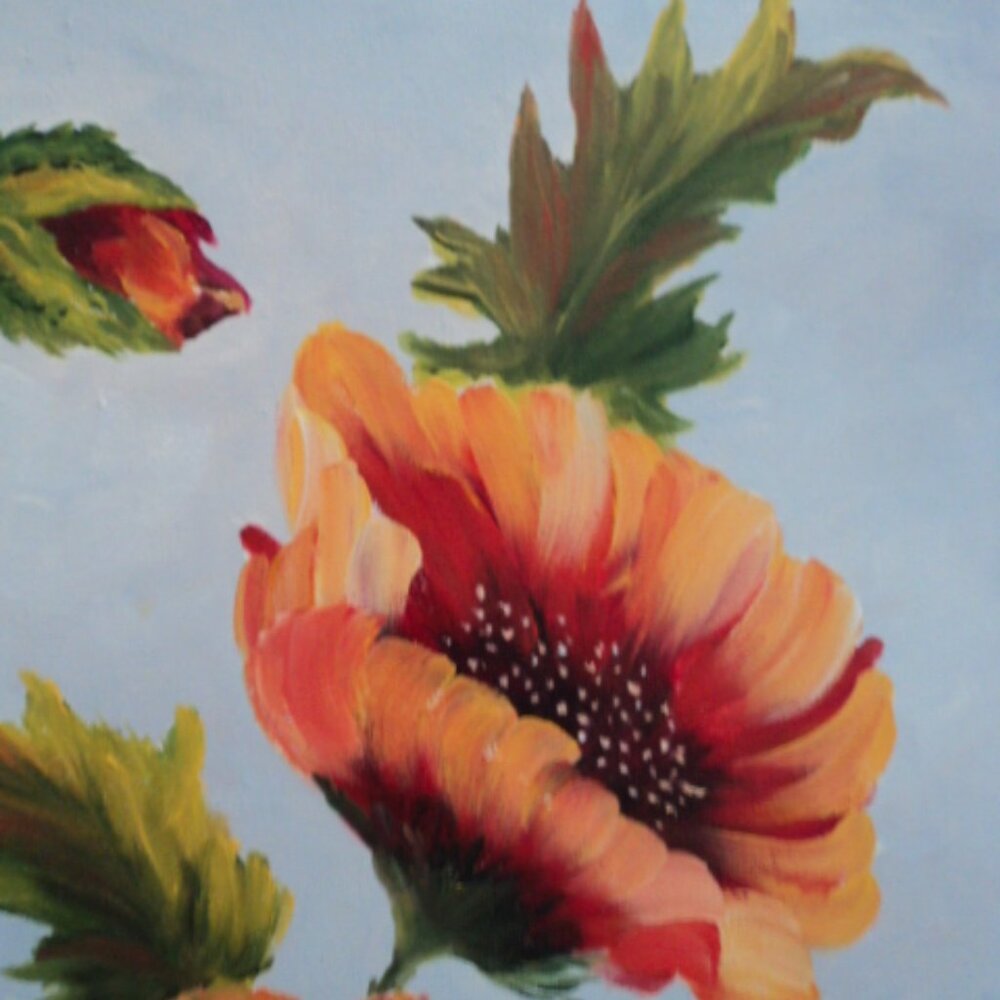 vintage oil/acrylic painting~signed - Picture 2 of 10